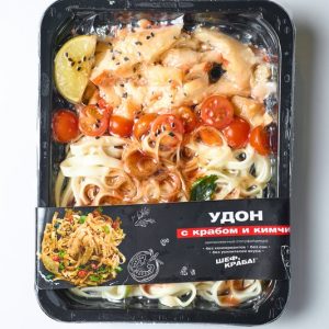 удон с крабом и кимчи — изображение 1