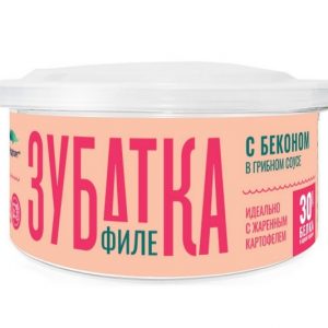 Зубатка филе с беконом в грибном соусе — изображение 1