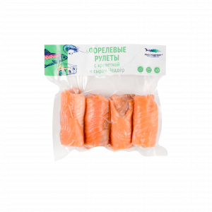 Форелевые рулетики с креветкой и сыром чеддер — изображение 1